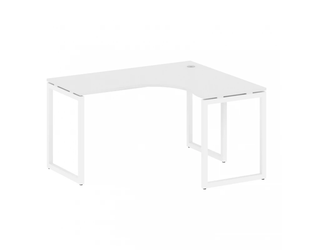 Стол криволинейный правый на О-образном м/к 1400x1200x750 Metal System Quattro 4x4