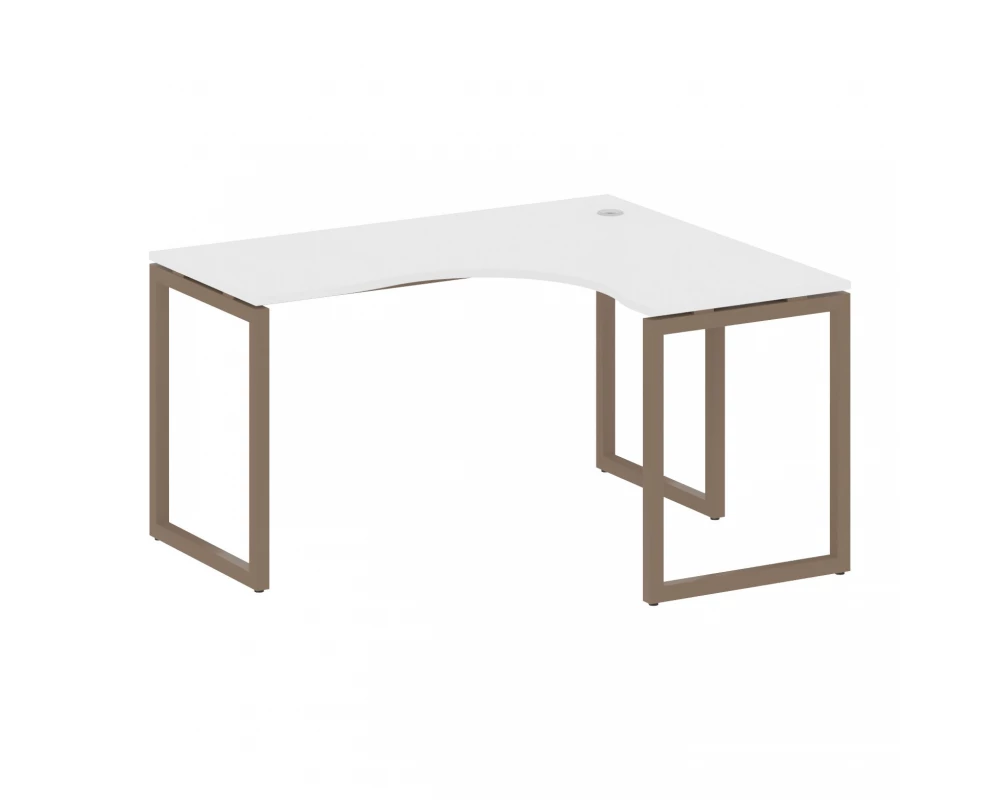 Стол криволинейный правый на О-образном м/к 1400x1200x750 Metal System Quattro 4x4