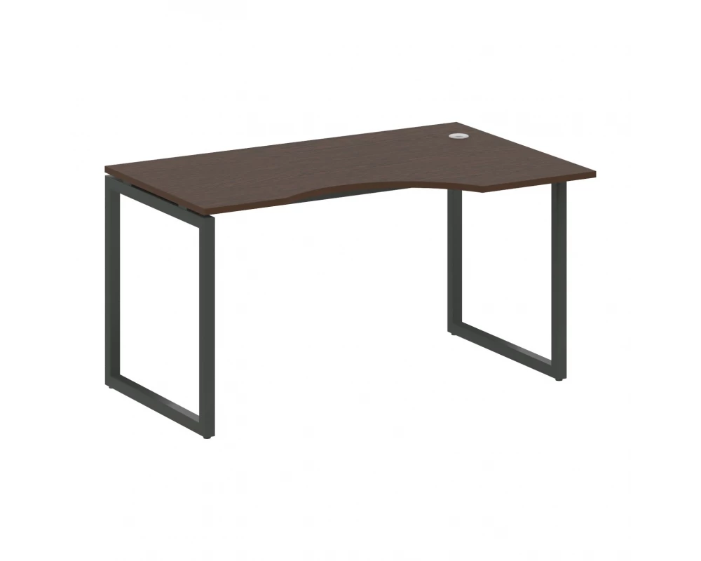 Стол криволинейный правый на О-образном м/к 1400x900x750 Metal System Quattro 4x4