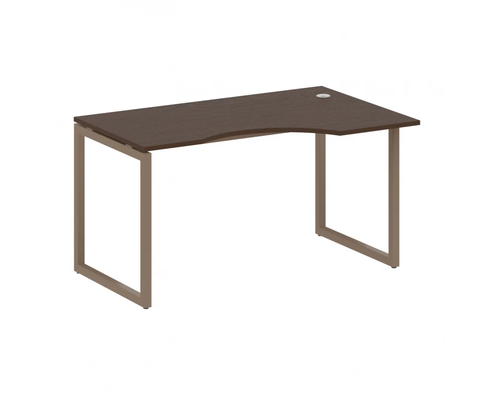 Стол криволинейный правый на О-образном м/к 1400x900x750 Metal System Quattro 4x4