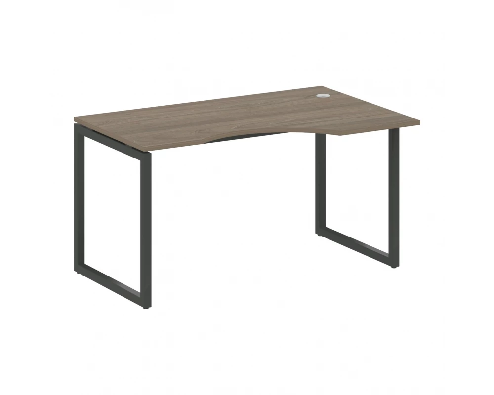 Стол криволинейный правый на О-образном м/к 1400x900x750 Metal System Quattro 4x4