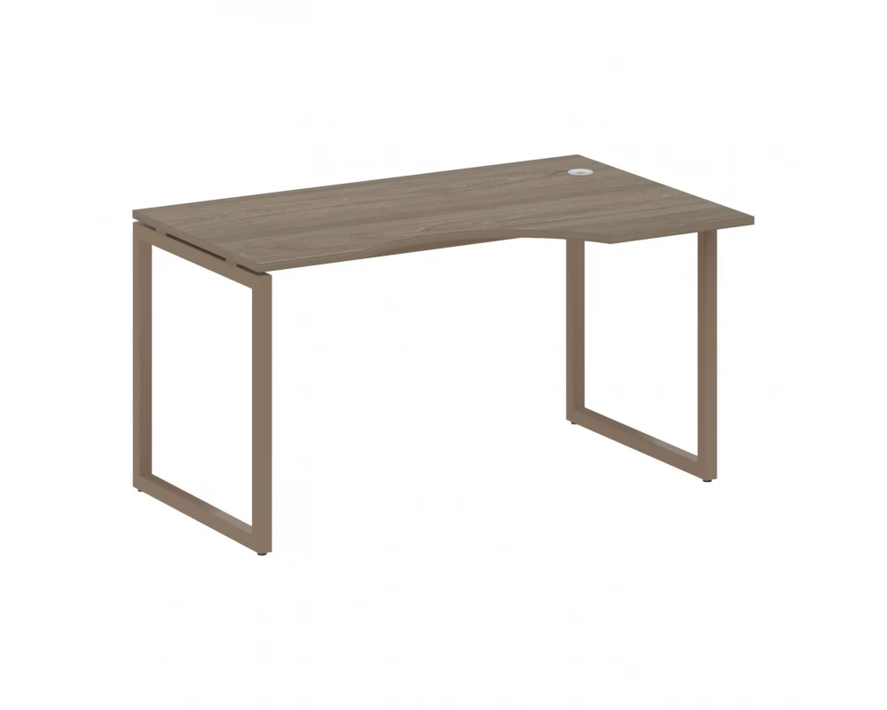 Стол криволинейный правый на О-образном м/к 1400x900x750 Metal System Quattro 4x4