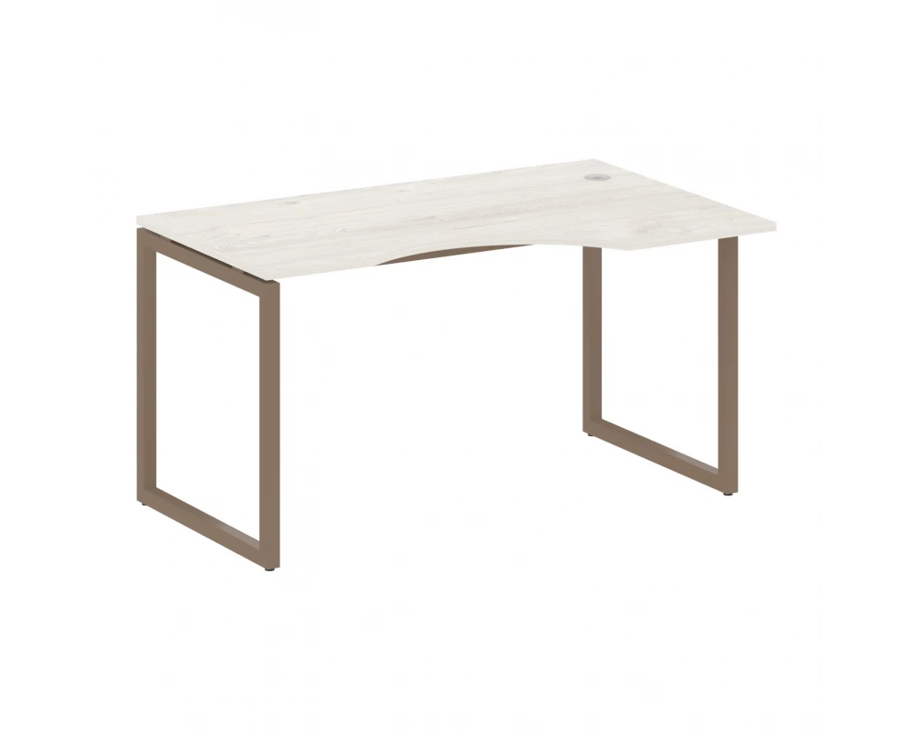 Стол криволинейный правый на О-образном м/к 1400x900x750 Metal System Quattro 4x4