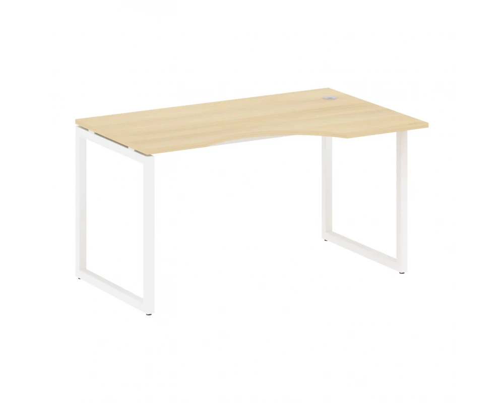 Стол криволинейный правый на О-образном м/к 1400x900x750 Metal System Quattro 4x4