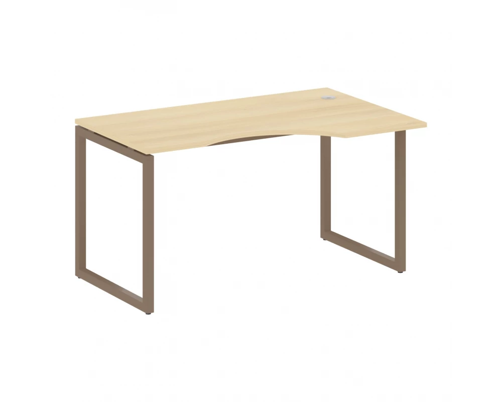 Стол криволинейный правый на О-образном м/к 1400x900x750 Metal System Quattro 4x4