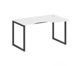 Стол криволинейный правый на О-образном м/к 1400x900x750 Metal System Quattro 4x4 images