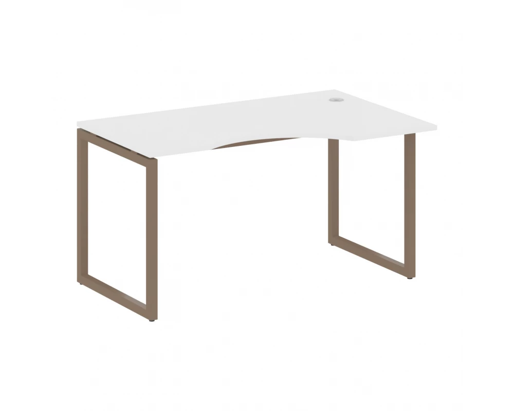 Стол криволинейный правый на О-образном м/к 1400x900x750 Metal System Quattro 4x4