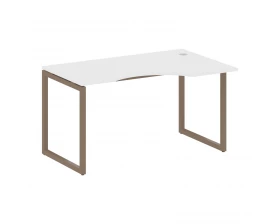 Стол криволинейный правый на О-образном м/к 1400x900x750 Metal System Quattro 4x4 images