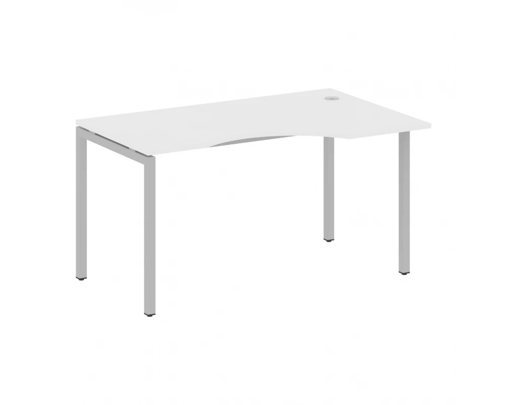 Стол криволинейный правый на П-образном м/к 1400x900x750 Metal System Quattro 4x4