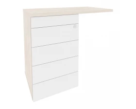 Тумба приставная (TIP-ON) (универсальная л/пр) 842x460x750 Onix Direct images