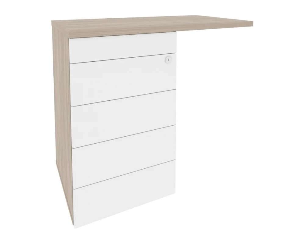 Тумба приставная (TIP-ON) (универсальная л/пр) 842x460x750 Onix Direct