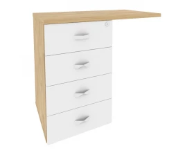 Тумба приставная (универсальная л/пр) 842x460x750 Onix Direct images