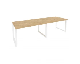 Стол переговорный (2 столешницы) на О-образном м/к 2760x980x750 Onix images