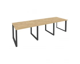 Стол переговорный (3 столешницы) на О-образном м/к 2940x980x750 Onix images
