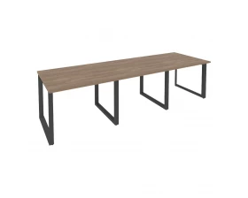 Стол переговорный (3 столешницы) на О-образном м/к 2940x980x750 Onix images