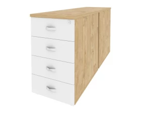 Тумба двойная приставная / опорная 432x1475x750 Onix images