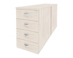 Тумба двойная приставная / опорная 432x1475x750 Onix images