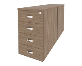 Тумба двойная приставная / опорная 432x1475x750 Onix images