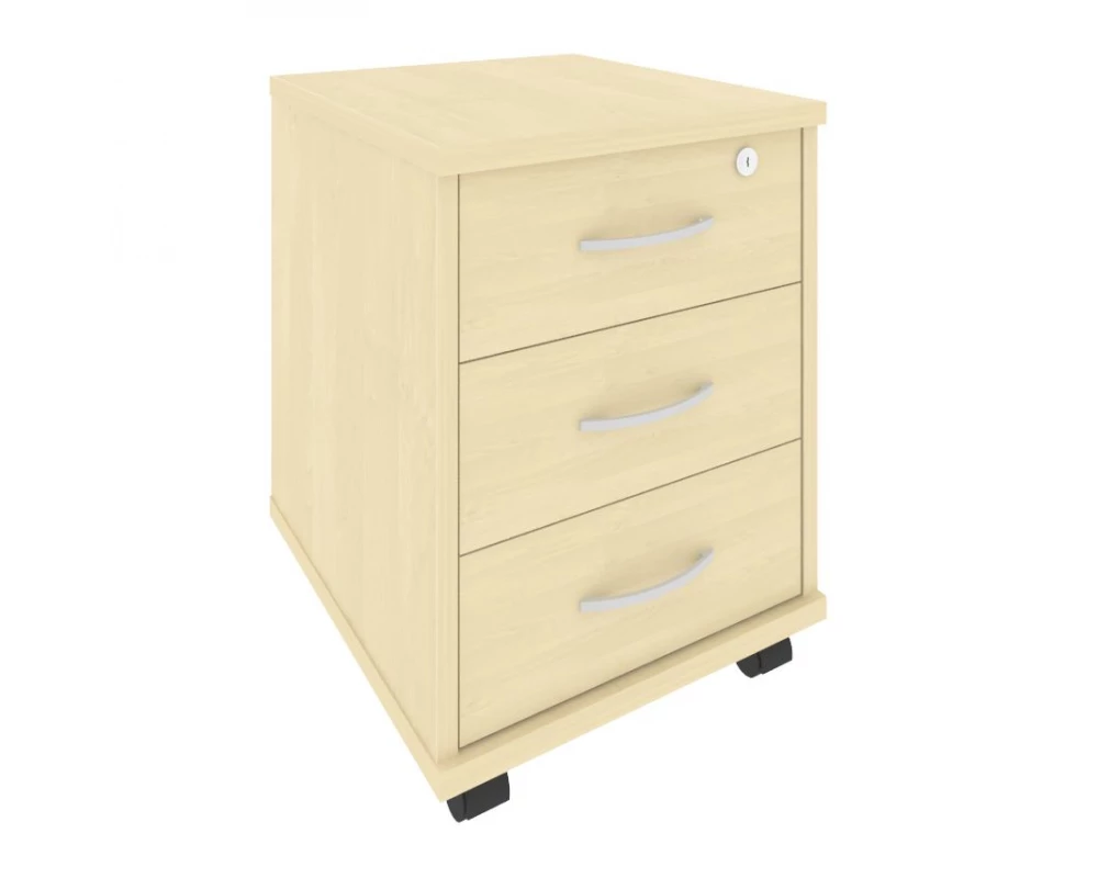 Тумба подкатная 3 ящика с замком Riva