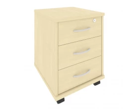 Тумба подкатная 3 ящика с замком Riva images