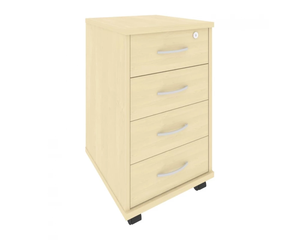 Тумба подкатная 4 ящика с замком Riva