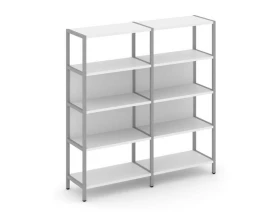 Двухсекционный стеллаж четырехярусный 1590х400х1613 Shelf System images