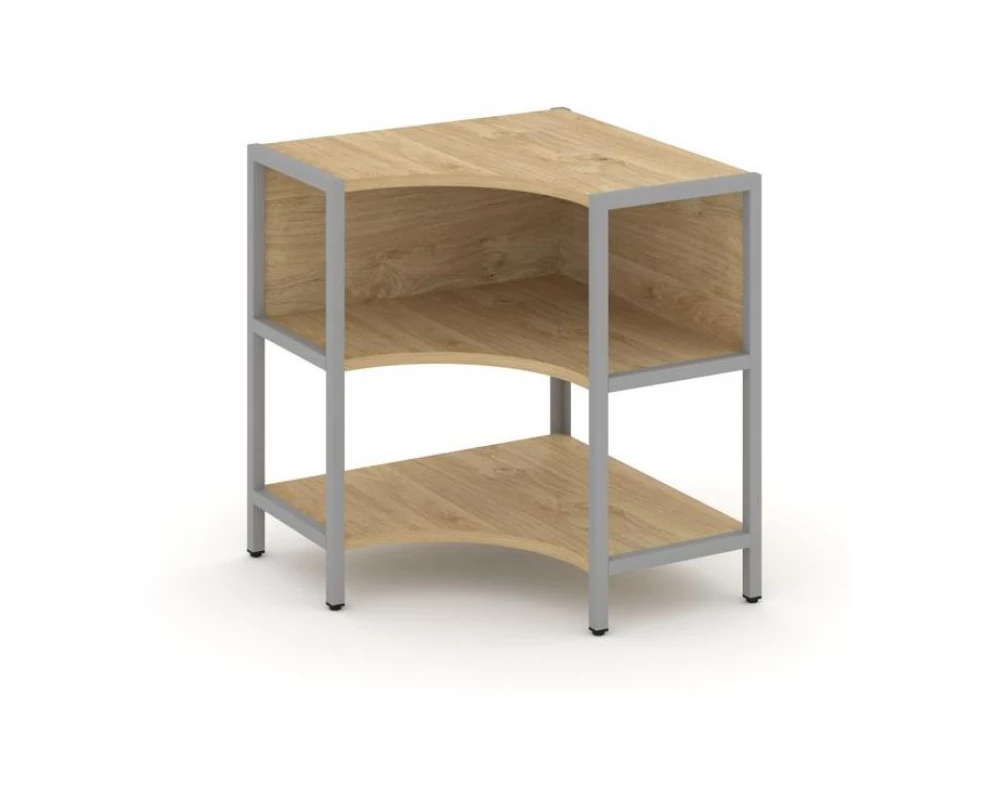 Односекционный угловой стеллаж двухярусный 810х810х879 Shelf System