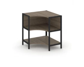 Односекционный угловой стеллаж двухярусный 810х810х879 Shelf System images