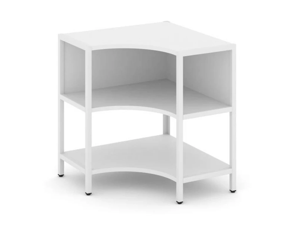 Односекционный угловой стеллаж двухярусный 810х810х879 Shelf System