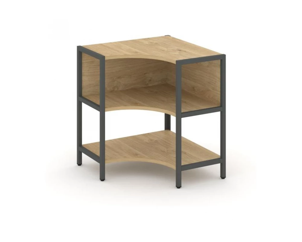 Односекционный угловой стеллаж двухярусный 810х810х879 Shelf System