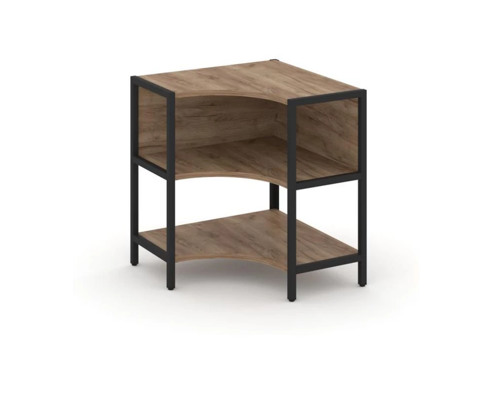 Односекционный угловой стеллаж двухярусный 810х810х879 Shelf System