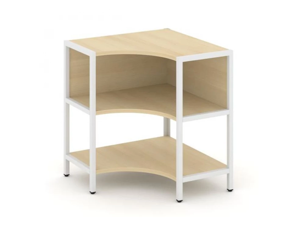 Односекционный угловой стеллаж двухярусный 810х810х879 Shelf System