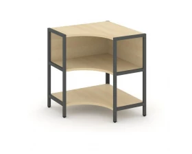 Односекционный угловой стеллаж двухярусный 810х810х879 Shelf System images