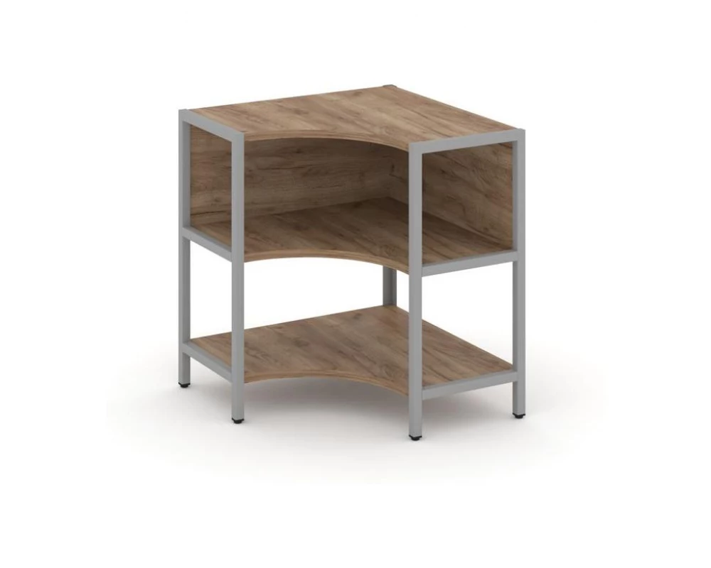 Односекционный угловой стеллаж двухярусный 810х810х879 Shelf System