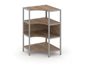 Односекционный угловой стеллаж трехярусный 810х810х1246 Shelf System images