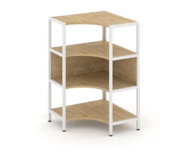 Односекционный угловой стеллаж трехярусный 810х810х1246 Shelf System images