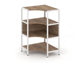 Односекционный угловой стеллаж трехярусный 810х810х1246 Shelf System images