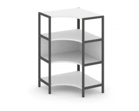 Односекционный угловой стеллаж трехярусный 810х810х1246 Shelf System images