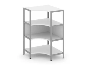 Односекционный угловой стеллаж трехярусный 810х810х1246 Shelf System images
