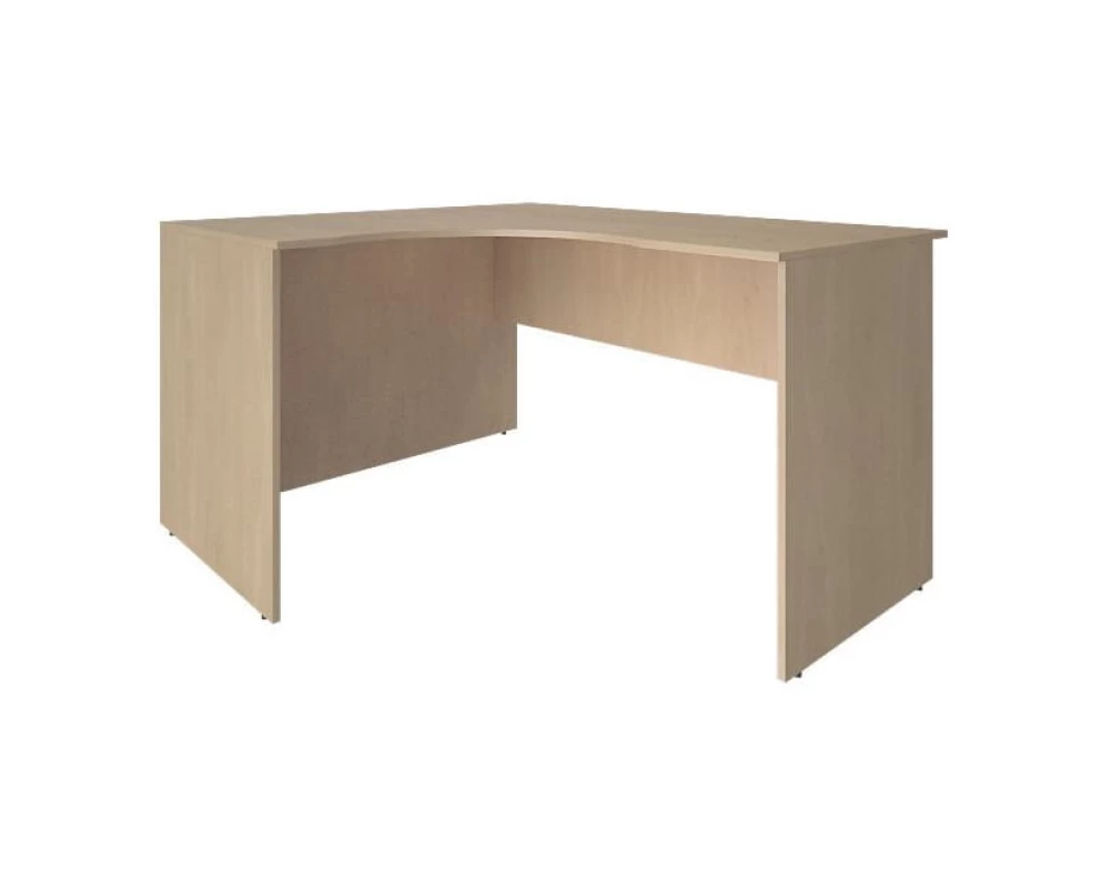 Стол офисный угловой криволинейный левый 1400x1200x750 Nova S