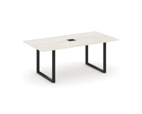 Стол переговорный на О-образном каркасе с лючком 1980x980x750 Style Project Direct images