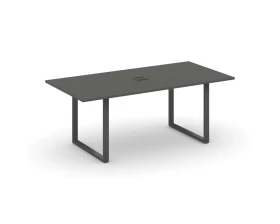 Стол переговорный на О-образном каркасе с лючком 1980x980x750 Style Project Direct images