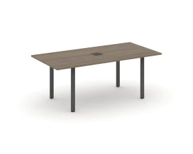 Стол переговорный на П-образном каркасе с лючком 1980x980x750 Style Project Direct images