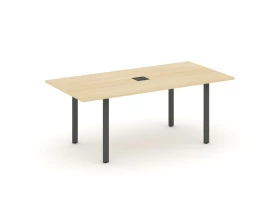 Стол переговорный на П-образном каркасе с лючком 1980x980x750 Style Project Direct images
