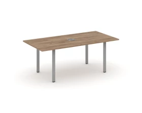 Стол переговорный на П-образном каркасе с лючком 1980x980x750 Style Project Direct images