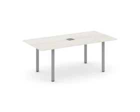 Стол переговорный на П-образном каркасе с лючком 1980x980x750 Style Project Direct images