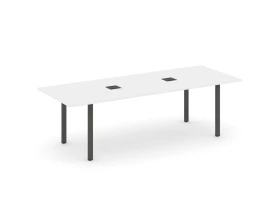 Стол переговорный на П-образном каркасе с лючком 2580x980x750 Style Project Direct images