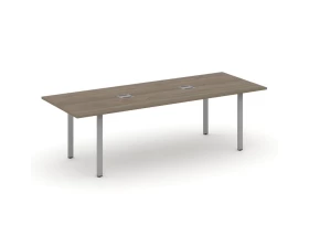Стол переговорный на П-образном каркасе с лючком 2580x980x750 Style Project Direct images