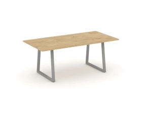 Стол переговорный опоры трапеция без лючка 1980x980x750 Style Project Direct images