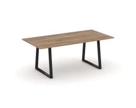 Стол переговорный опоры трапеция без лючка 1980x980x750 Style Project Direct images